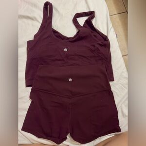 Lululemon Deep Maroon Leggings